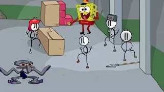 SpongeBob and Squidward Join Henry Stickmin's Distraction Dance for 10 Hours