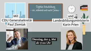 CDU Live: Digitale Schulbildung