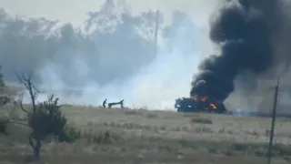 Бойцы ДНР уничтожают движущий грузовик ВСУ!