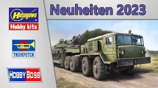 Hasegawa, Hobby Boss und Trumpeter Modellbau Neuheiten | April-Juni 2023