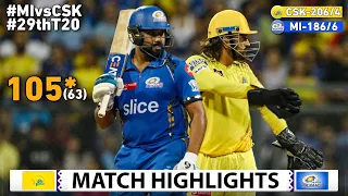 Chennai Super Kings Vs Mumbai Indian 29th IPL Match Full Highlights 2024 | MI Vs CSK IPL Highlights