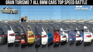 Gran Turismo 7 - All BMW Cars Top Speed Battle | PS5 4K 60FPS |