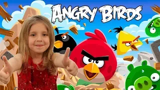 Angry Birds парк развлечений и аттракционов Детское видео Влог