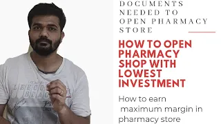 How to start pharmacy retail store with minimum investment