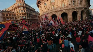 GenoA: la festa promozione vista dal drone