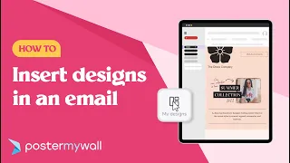How to insert designs in an email | PosterMyWall
