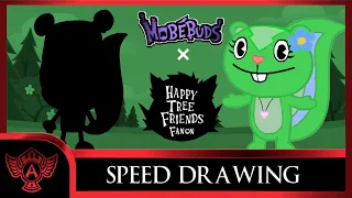 Speed Drawing: Happy Tree Friends Fanon - Tyti | Mobebuds Style
