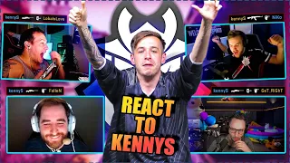 CS GO PROS & CASTERS REACT TO KENNYS PLAYS