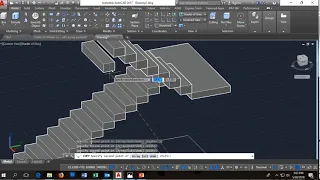 For beginners - How to draw 3D staircase in AutoCAD