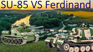 Lego/Cobi SU-85 VS Ferdinand World War 2 Animation