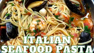 World food tour - Italian seafood pasta from Cinque Terre village - about Italian pasta