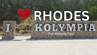 Kolympia | Kolymbia Rhodes Greece 2024 Full Walk Tour