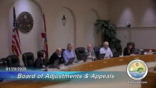Board of Adjustments and Appeals Meeting — 01/29/20 - 6:00 p.m.