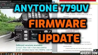 ANYTONE 779UV FIRMWARE UPGRADE