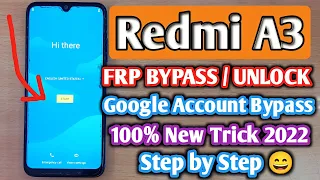 Xiaomi Mi A3 Frp Bypass 2022 | Redmi A3 Reset Google Account Android 11/ Mi A3 Frp Unlock Without PC