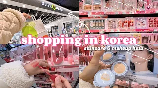 shopping in korea vlog 🇰🇷 2023 new skincare & makeup haul at Oliveyoung
