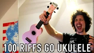 Top 100 Greatest Guitar Riffs on the UKULELE!