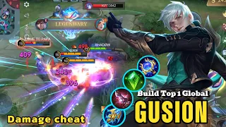 Gusion New Hack Cheat build!! I Found the Best build For Gusion Build Top 1 Gusion MLBB‼️