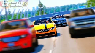 THE CREW 2 ШАШКИ - 2 MERCEDES C63 AMG НАВАЛИВАЮТ В ПОТОКЕ ПОД 300 КМ/Ч ДО НЬЮ ЙОРКА!