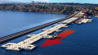 Pondasinya Mengambang, Jembatan Terpanjang Yang Mengapung Di Atas Air