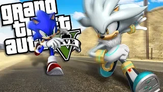 SONIC THE HEDGEHOG brings back SILVER THE HEDGEHOG MOD (GTA 5 PC Mods Gameplay)