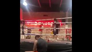 Mike Perry sparring Jake Paul