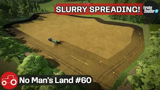 Spreading Slurry, Harvesting Barley, Baling Straw & Hay - No Man's Land #60 FS22 Timelapse