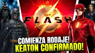 THE FLASH Inicia Rodaje! BATMAN de Keaton Confirmado! LOGO Revelado