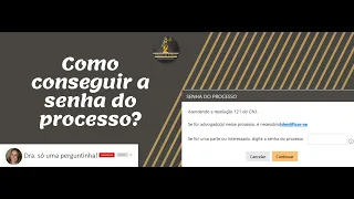 Como pegar senha do processo? #senhadeprocesso #segredodejustica