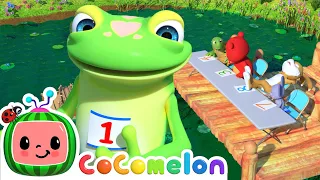 Five Little Speckled Frogs | CoComelon Animal Time | Animals for Kids