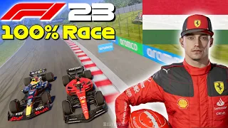 F1 23 - Let's Make Leclerc World Champion #12: 100% Race Hungary