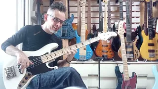 High End Japanese ELECTRIC BASS; Crews JB 2005 WBD SOUND CHECK / BASS DEMO