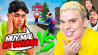 ¡HAGO LLORAR A KRECK GAMER AL TRATARLO MAL POR MANCO! 😨 * BROMA QUE SALIO MUY MAL * FREE FIRE