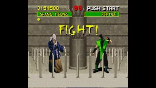 Shang Tsung in Mortal Kombat 1 SNES playaround TAS, Champion Edition Hack