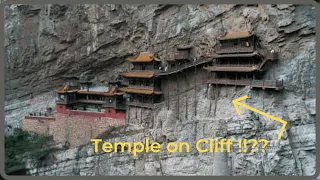 China built a temple on a cliff  It was propped up by wooden pillar