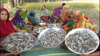 380 Big Loose Prawns/Shrimp & Vegetables Mixed Gravy Curry Cooking To Feed Whole Village People