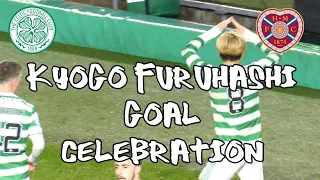 Celtic 1 - Hearts 0 - Kyogo Furuhashi - 古橋 亨梧 - Goal Celebration - 02 December 2021