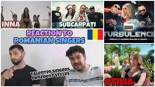 Reaction to ROMANIAN SINGERS: INNA & Otilia & EMILIA x FLORIN SALAM x COSTI & Subcarpati