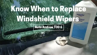 Know When to Replace Windshield Wipers