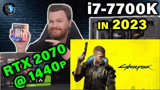 Cyberpunk 2077 — i7-7700K + RTX 2070 @ 1440p Ultra — Benchmark & Live Game Play