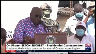 President Akufo-Addo continues his tour of Greater Accra Region - News Desk on JoyNews (25-11-20)