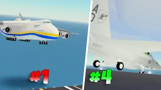 7 DIFFERENT kinds of PTFS PLAYERS at the AIRCRAFT CARRIER! (Roblox)