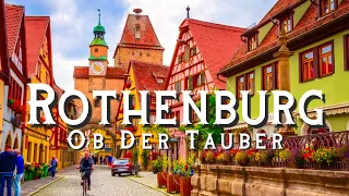 Rothenburg ob der Tauber Germany 🇩🇪 | Most beautiful town in Germany in 4K HDR | 4K walking tour