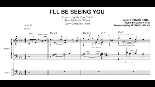 Brad Mehldau - I'll Be Seeing You - Transcription