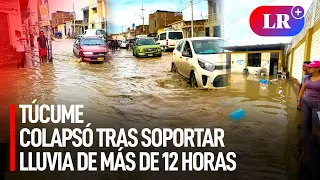 Distrito de Túcume colapsó y está bajo el agua tras intensas lluvias en Lambayeque | #LR