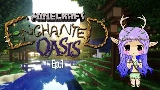 "A MAGICAL WORLD" Minecraft Enchanted Oasis Ep 1