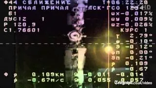Russian cargo ship docks at International Space Station