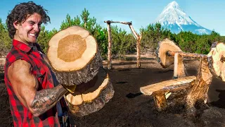 We Built an ENTIRE Gym From TREES!