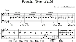 Ноты Faouzia - Tears of gold