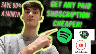 SAVE MONEY ON SUBSCRIPTIONS | SPOTIFY PREMIUM, YOUTUBE PREMIUM, XBOX GAME PASS | METHOD